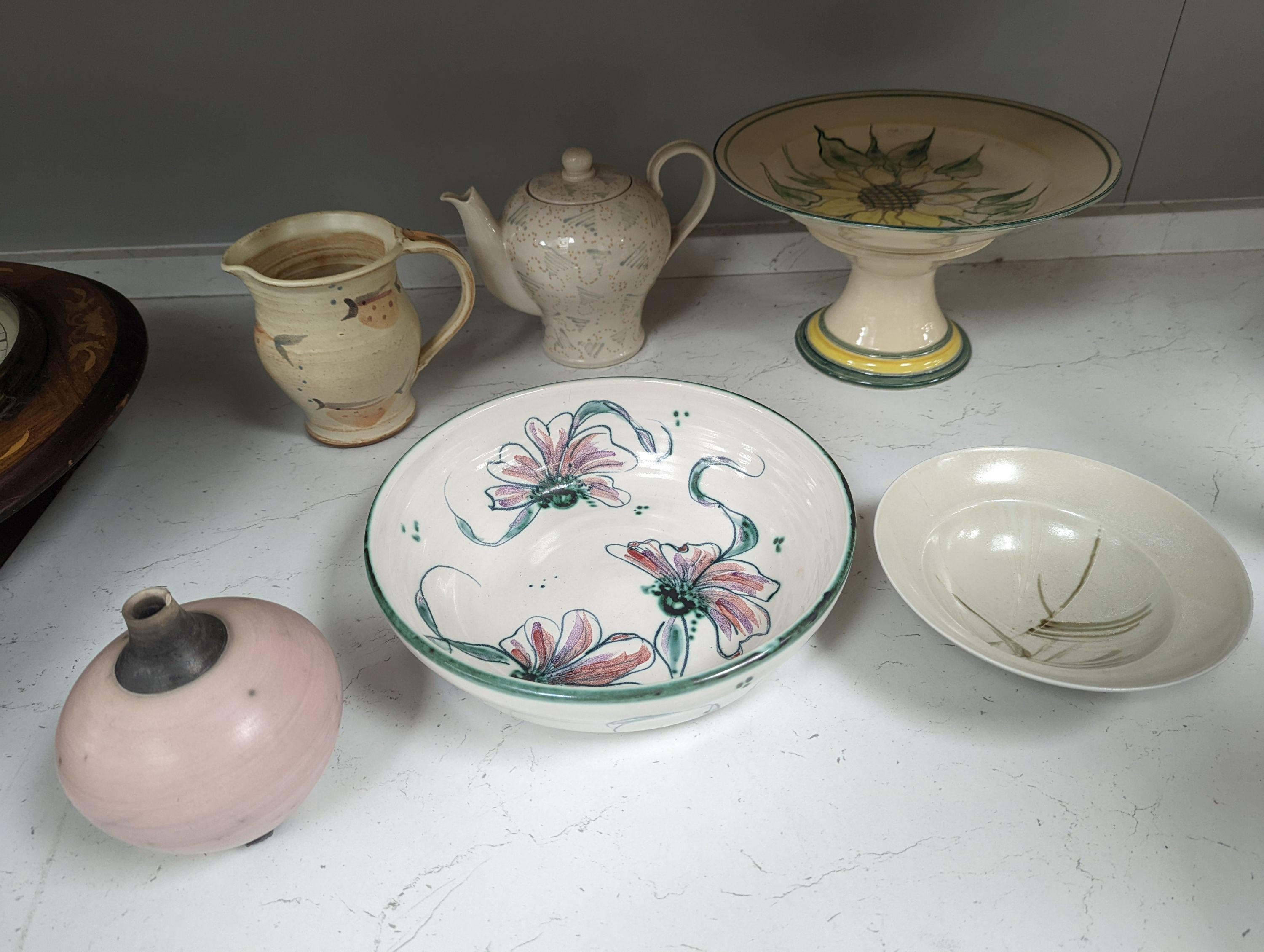 Assorted Studio ceramics, largely table ware, makers include G. Wilson (13)